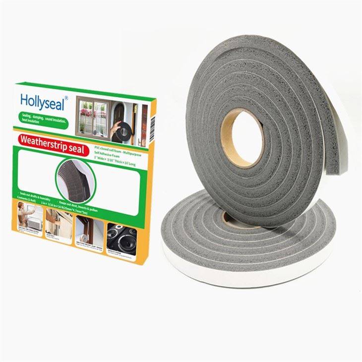 Gray Window Seal Foam Strip Tape