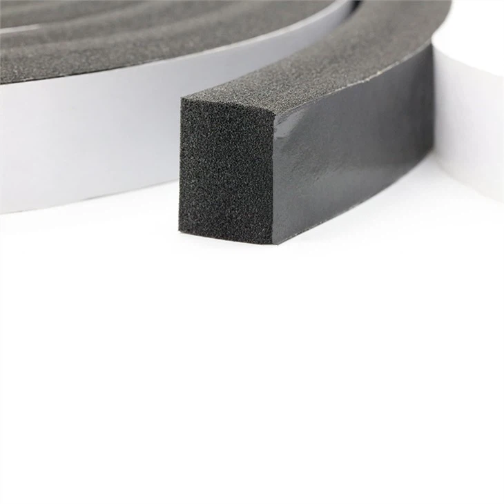 Single Sided Self Adhesive Black PVC Foam Tape
